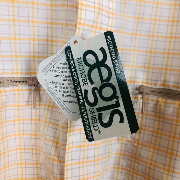 ORVIS Open Air Caster Button Up Shirt Sz Large Long-Sleeve Yellow Plaid NWT - Picture 10 of 11